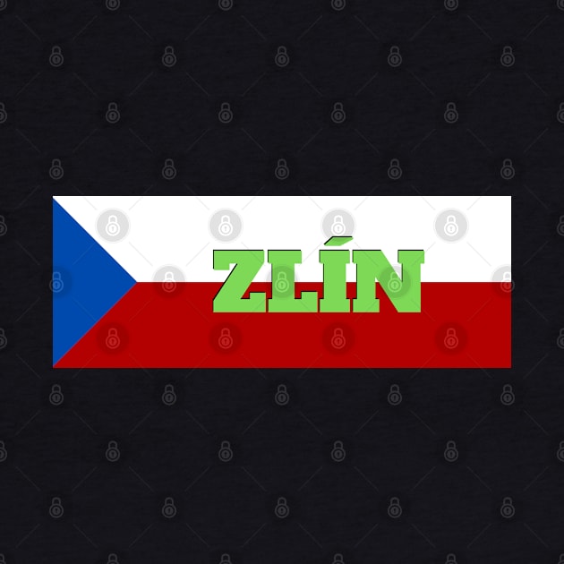 Zlín City in Czech Republic Flag by aybe7elf